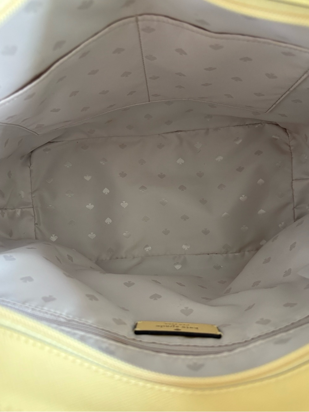 💛💛KATE SPADE YELLOW SAFFIANO LEATHER TOTE BAG!💛💛 - Picture 10 of 11